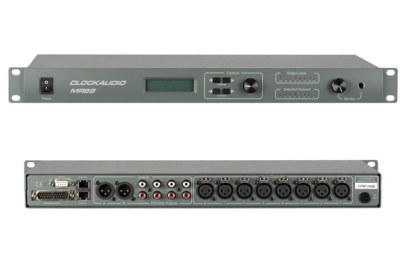 8-channel digital automatic microphone mixer